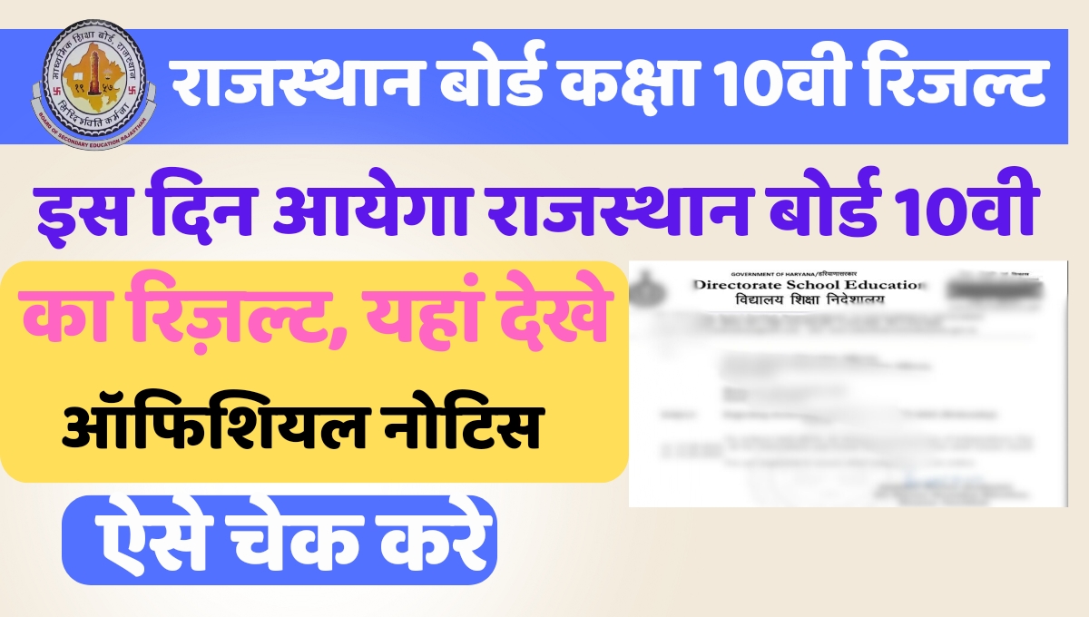 Rajsthan 10th board result