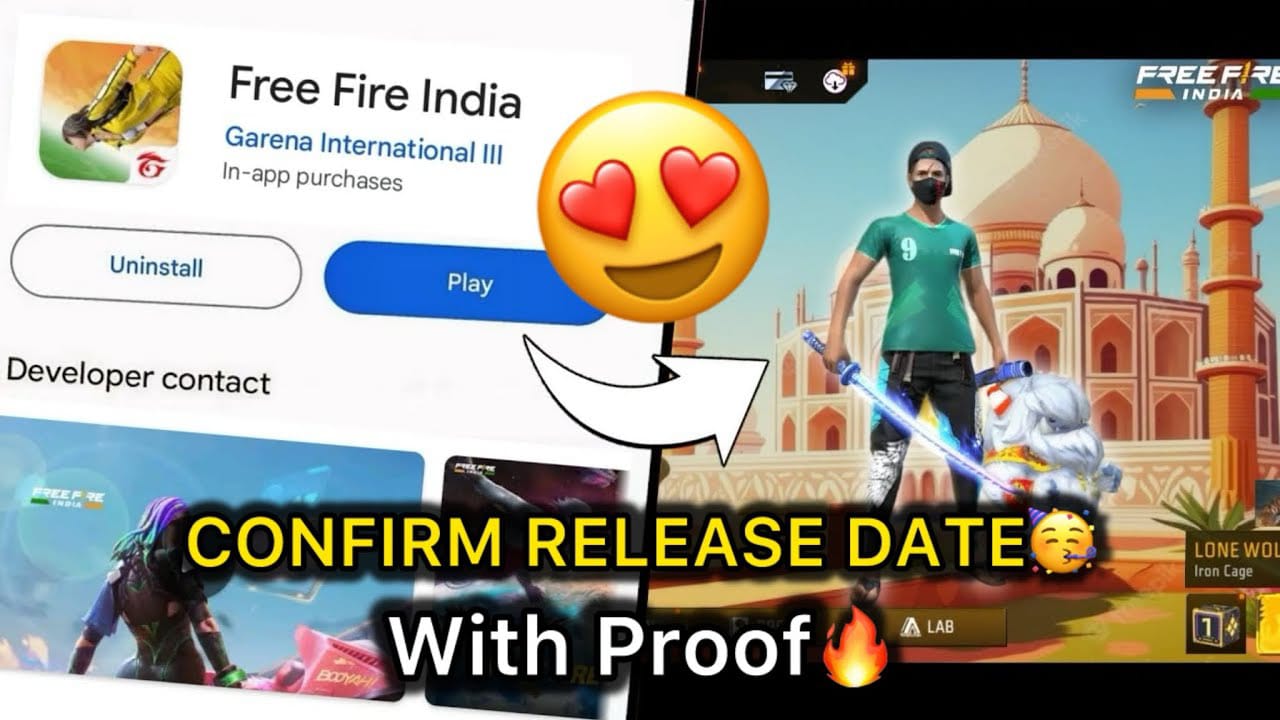 Finally Free Fire India Launch Date Confirm: आ गया फ्री फायर इंडिया लॉन्च होने का समय। देखे कंफर्म डेट -